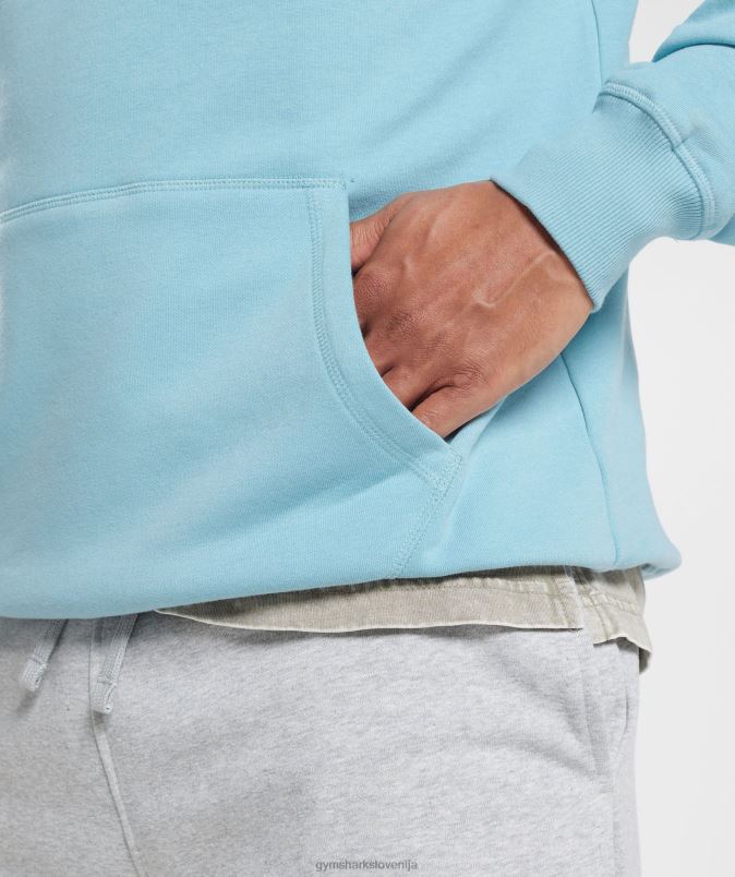 pulover s kapuco moškiGymshark modra ledena gora J00L2879
