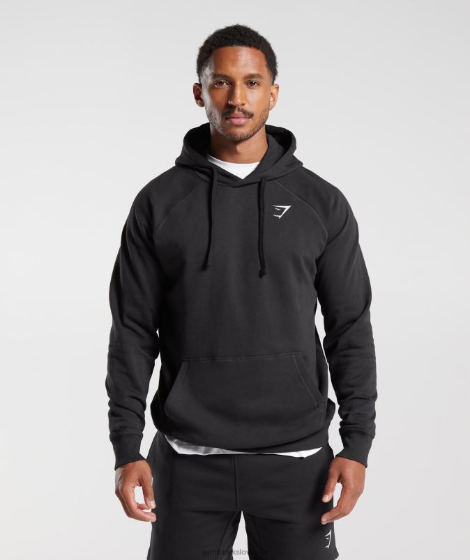 pulover s kapuco moškiGymshark Črna J00L2808