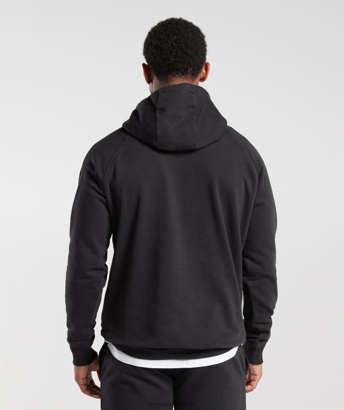pulover s kapuco moškiGymshark Črna J00L2808