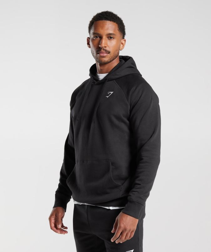 pulover s kapuco moškiGymshark Črna J00L2808