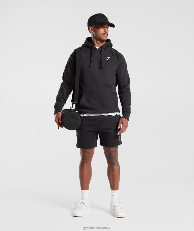 pulover s kapuco moškiGymshark Črna J00L2808