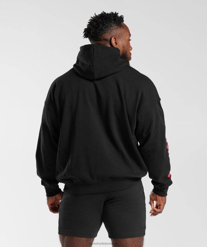 pulover s kapuco moškiGymshark Črna J00L2878