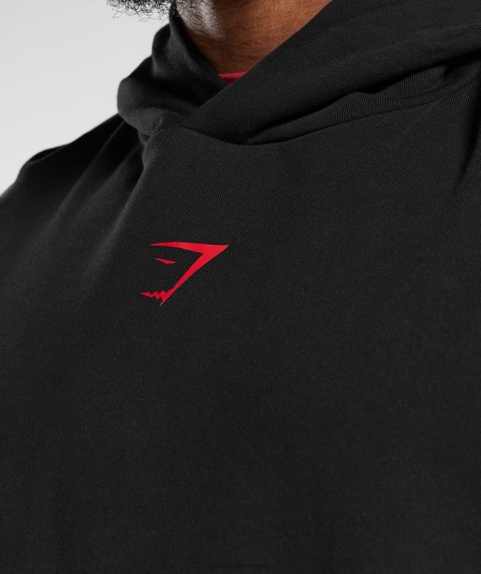 pulover s kapuco moškiGymshark Črna J00L2878