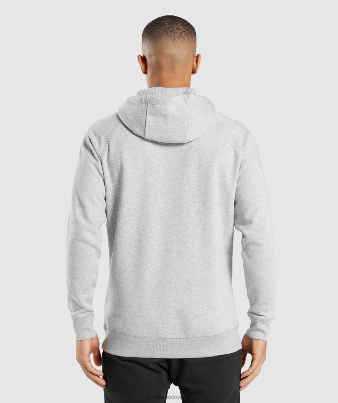 pulover s kapuco moškiGymshark svetlo sivi lapor J00L2789