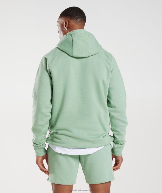 pulover s kapuco moškiGymshark zelena puščavska kadulja J00L2823