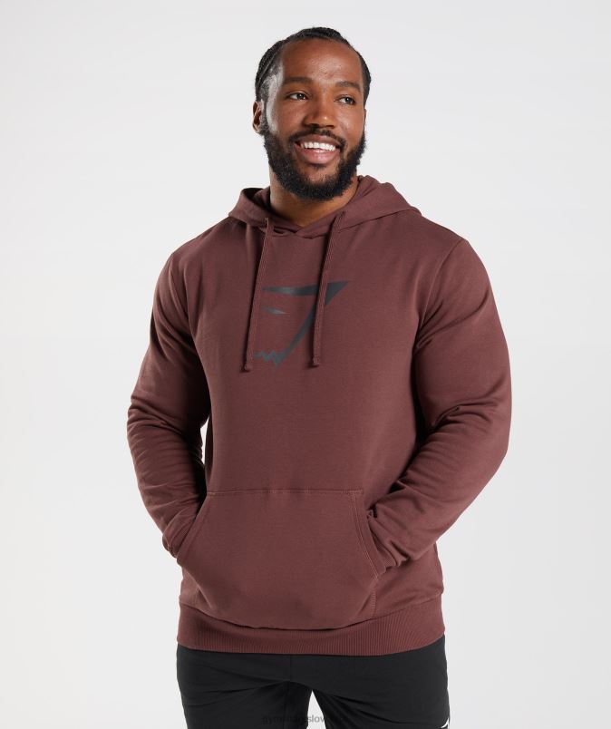 pulover s kapuco z morsko glavo moškiGymshark češnjevo rjava J00L2863