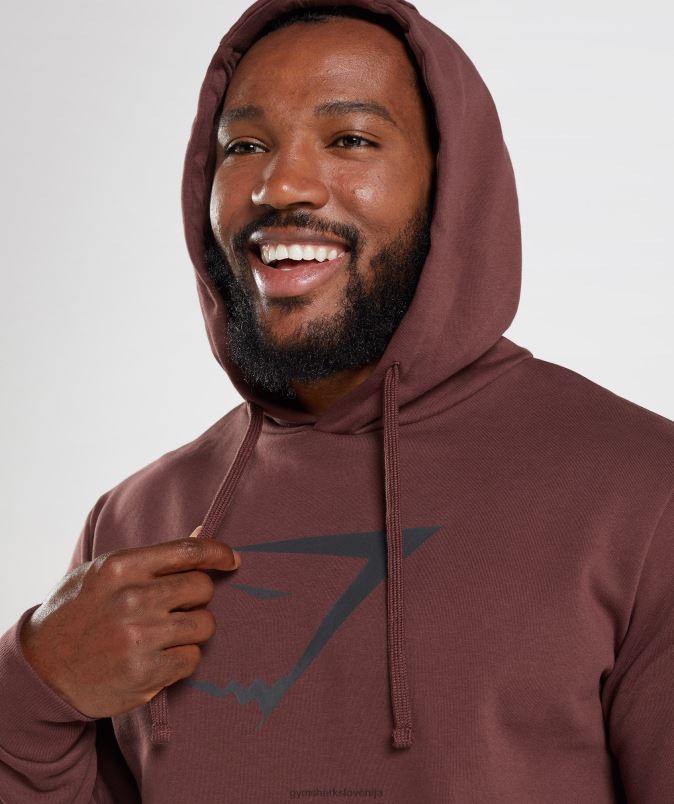 pulover s kapuco z morsko glavo moškiGymshark češnjevo rjava J00L2863