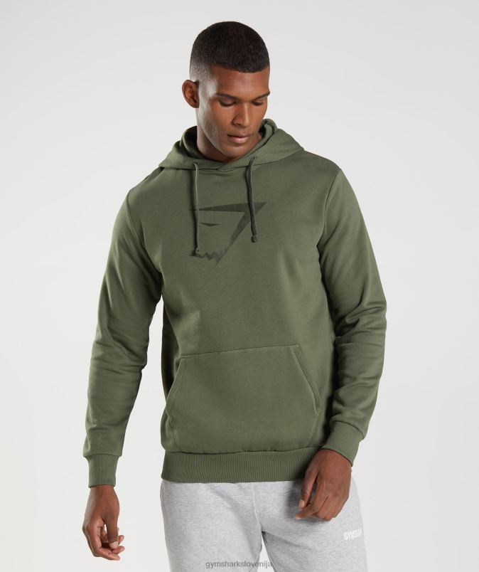 pulover s kapuco z morsko glavo moškiGymshark jedro olive J00L2872