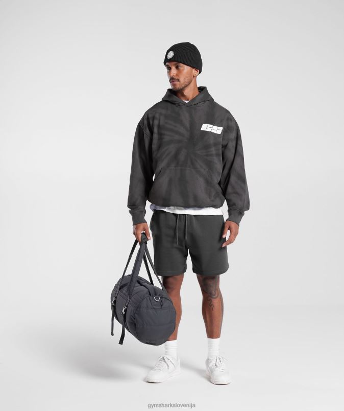 pulover s kapuco za dan počitka moškiGymshark silhueta siva/črna/spiralna optika pranje J00L2803