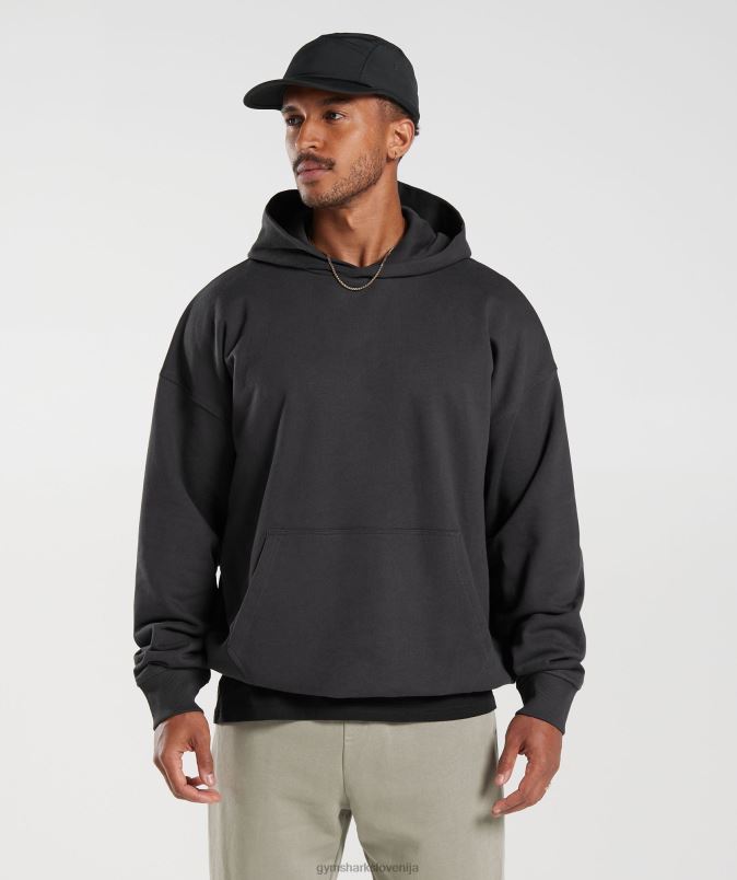pulover s kapuco za počitek moškiGymshark oniks siva J00L2801