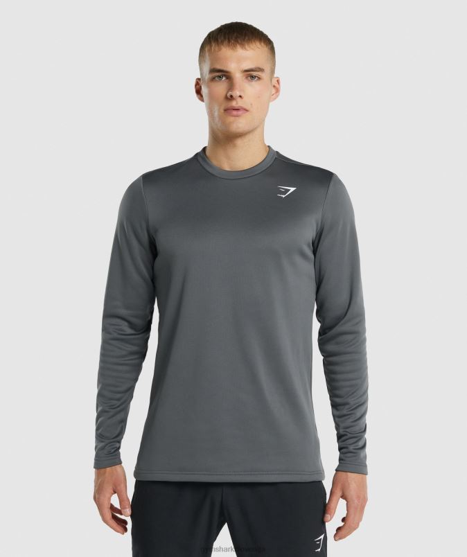 pulover za prihodno posadko moškiGymshark oglje J00L2870