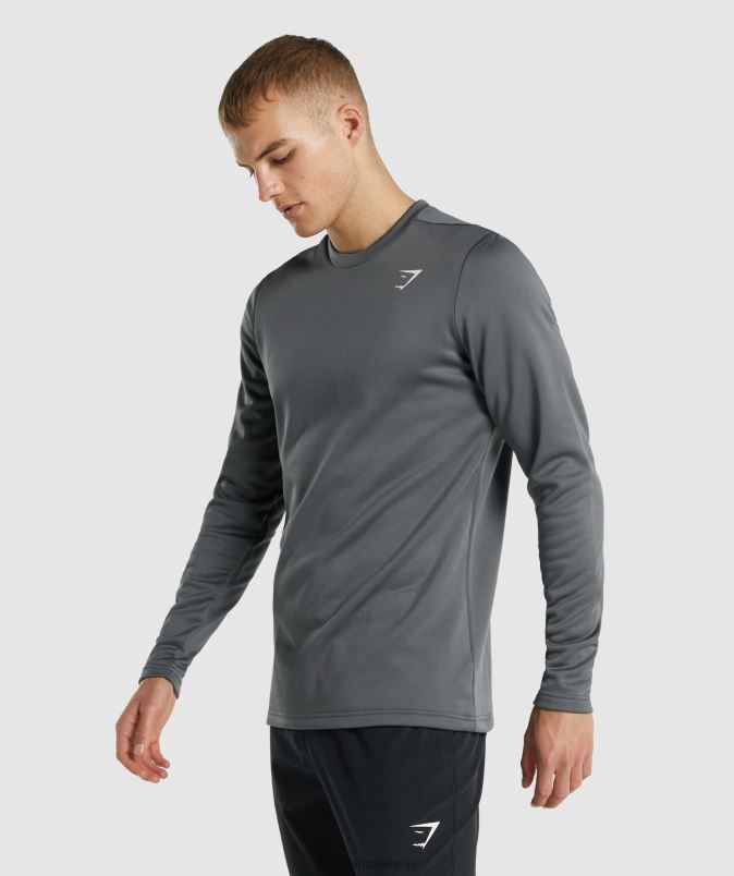 pulover za prihodno posadko moškiGymshark oglje J00L2870