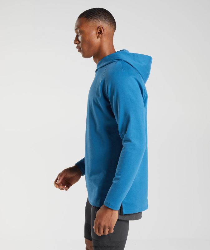 studijski pulover s kapuco moškiGymshark ob jezeru modra J00L2827