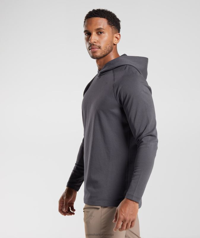studijski pulover s kapuco moškiGymshark oniks siva J00L2867