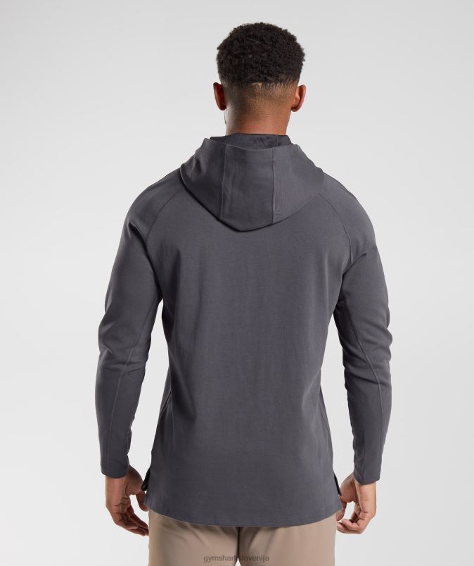 studijski pulover s kapuco moškiGymshark oniks siva J00L2867