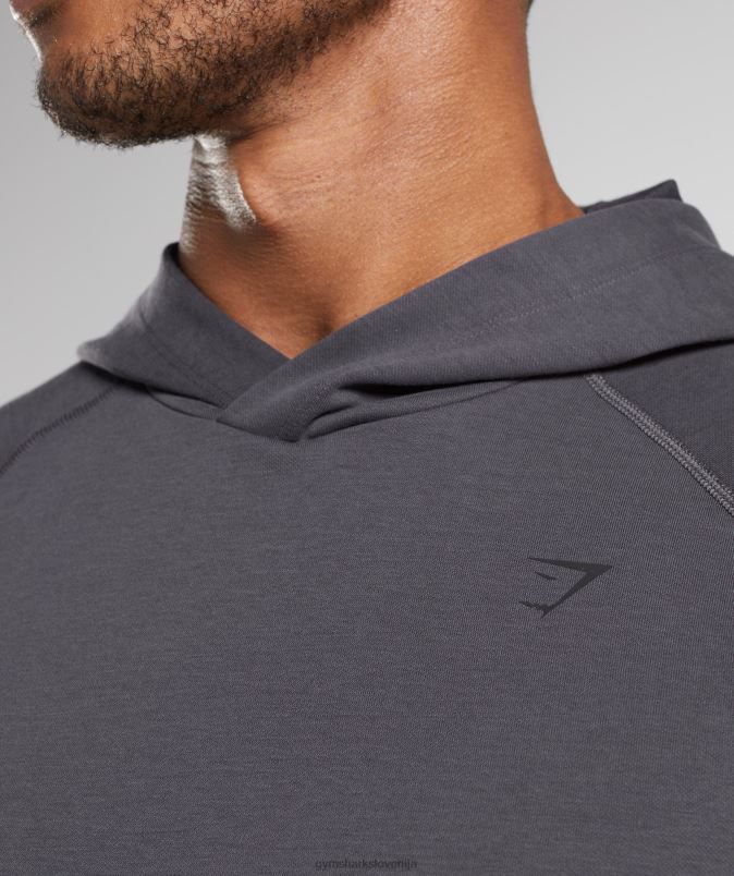 studijski pulover s kapuco moškiGymshark oniks siva J00L2867