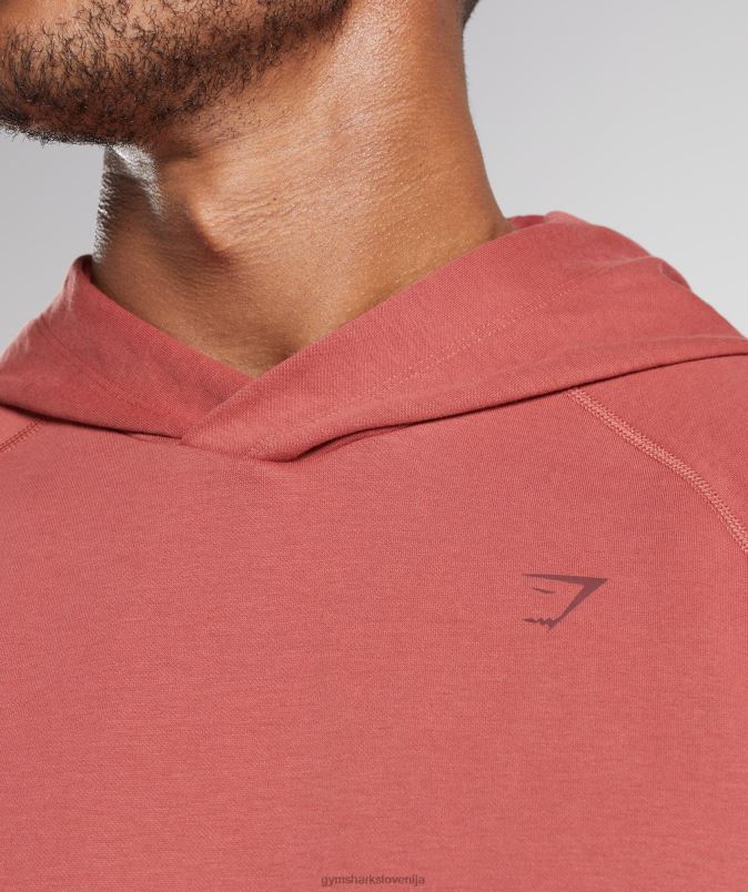 studijski pulover s kapuco moškiGymshark rožnato rjava J00L2848