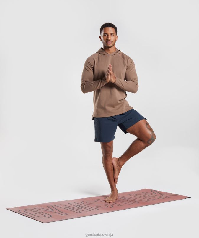 studijski pulover s kapuco moškiGymshark soul brown J00L2846