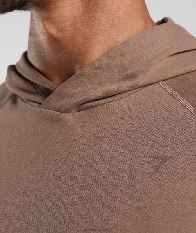studijski pulover s kapuco moškiGymshark soul brown J00L2846