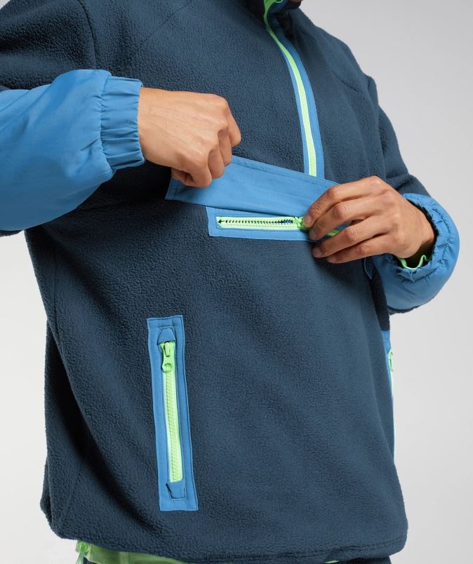 vibes flis 1/4 zadrga moškiGymshark mornarsko/jezersko modra J00L2809