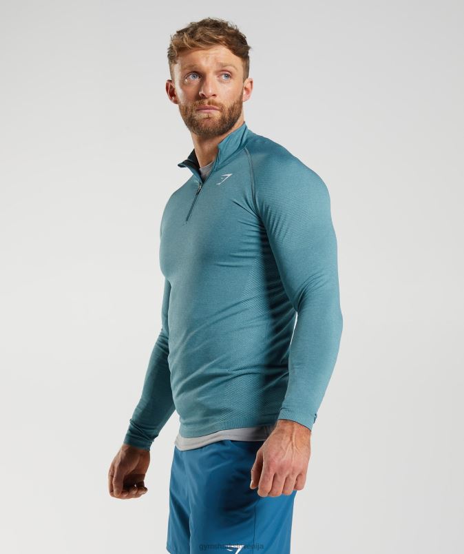 vitalna 1/4 zadrga moškiGymshark grom modra/modra ledene gore J00L2857
