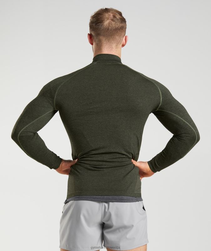 vitalna 1/4 zadrga moškiGymshark jedro olivno/črno J00L2811