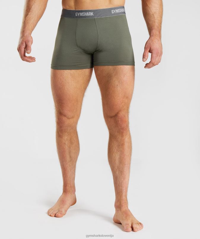 športne boksarice 2k moškiGymshark črna/jedro olivno J00L21045