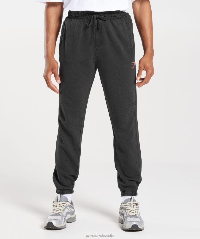 kolegijski tekači moškiGymshark črno/kislinsko pranje J00L21061