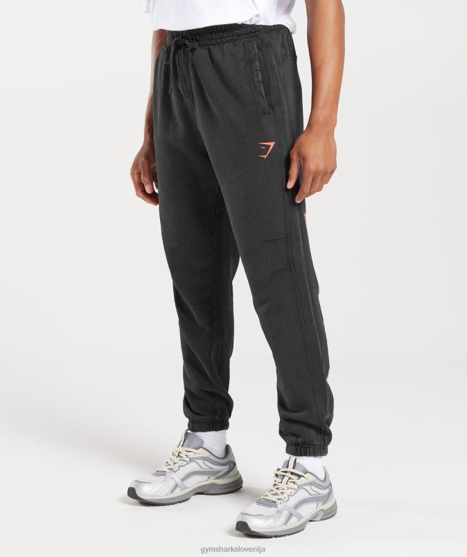 kolegijski tekači moškiGymshark črno/kislinsko pranje J00L21061