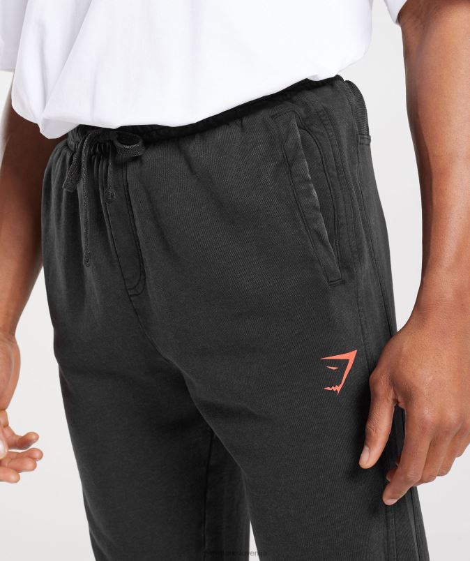 kolegijski tekači moškiGymshark črno/kislinsko pranje J00L21061