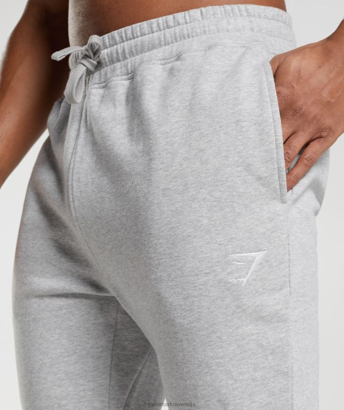 tekači na grebenu moškiGymshark svetlo sivi lapor J00L21056