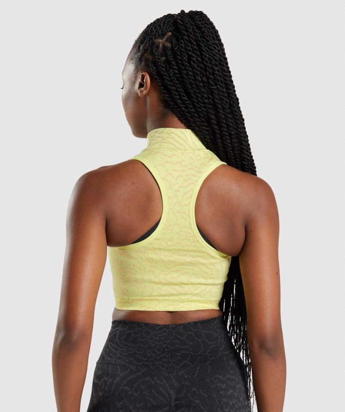 adaptirana živalska brezšivna 1/2 zadrga ženskeGymshark kresnička rumena J00L2469