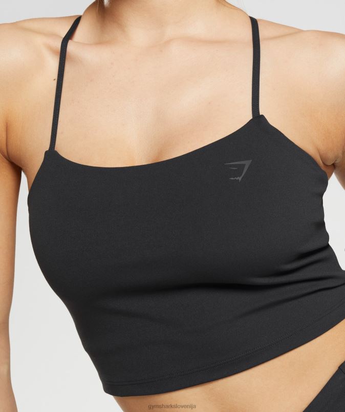 majica brez rokavov ženskeGymshark Črna J00L2504