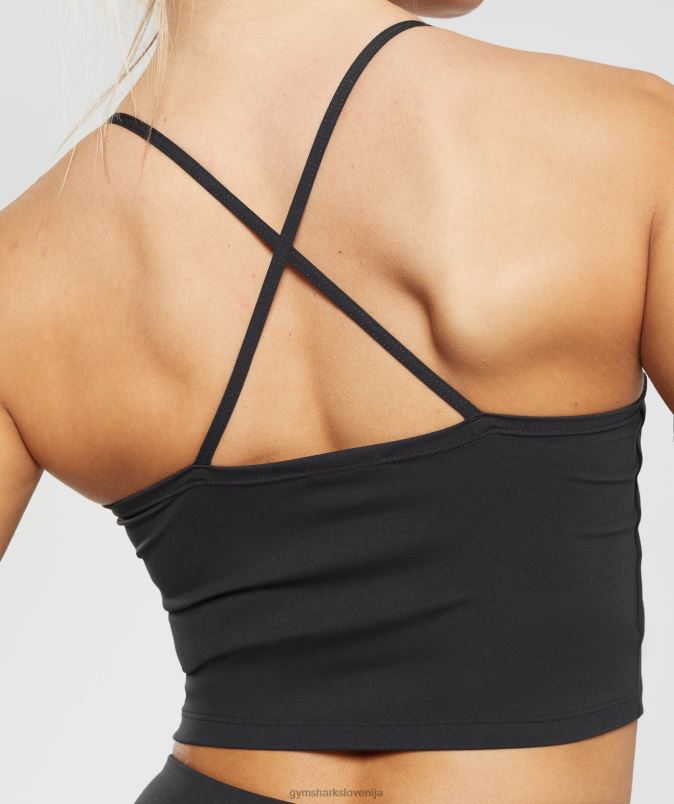 majica brez rokavov ženskeGymshark Črna J00L2504