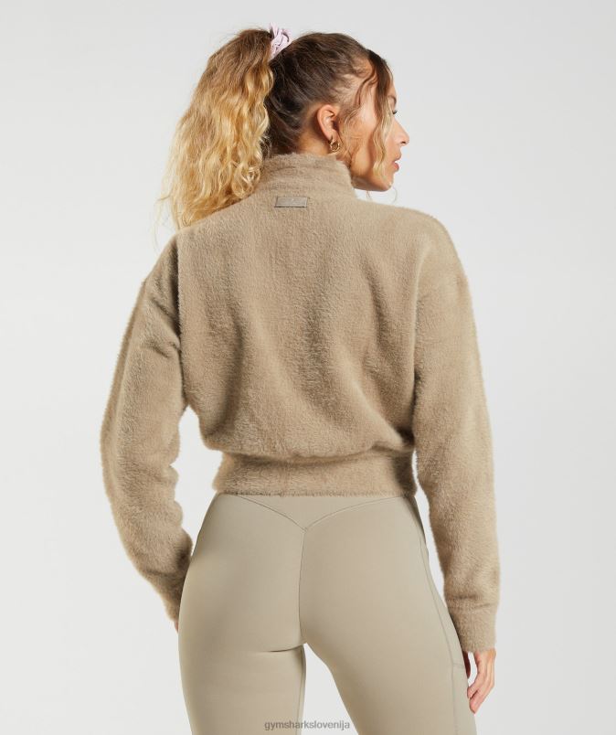 pletena jakna whitney trepalnic ženskeGymshark cementno rjava J00L2400
