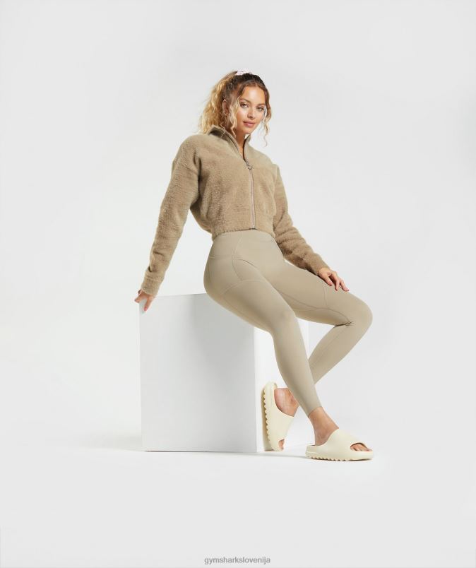 pletena jakna whitney trepalnic ženskeGymshark cementno rjava J00L2400