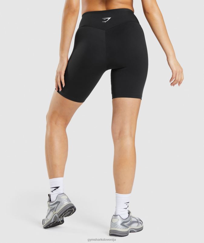 aktivirane grafične kolesarske hlače ženskeGymshark Črna J00L274
