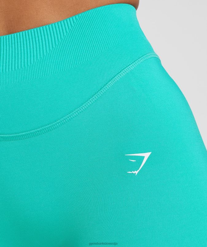 brezšivne kratke hlače ženskeGymshark rajska modra J00L227