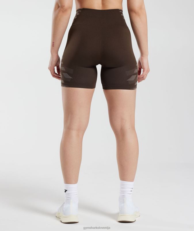 brezmejne kratke hlače ženskeGymshark arhivsko rjava/tartufasto rjava J00L2111