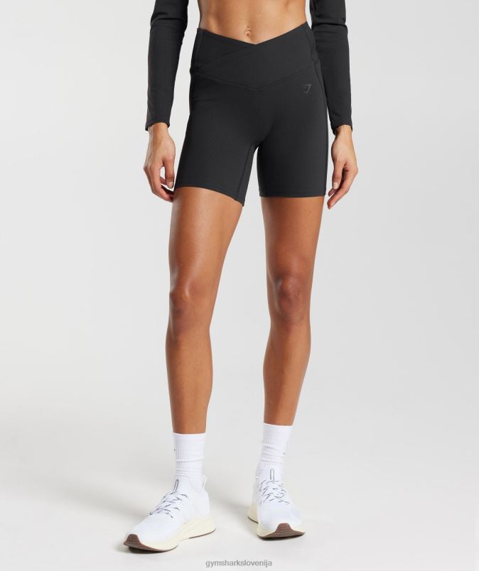 crossover kratke hlače ženskeGymshark Črna J00L247
