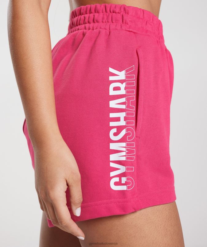 fraction kratke hlače ženskeGymshark svetla fuksija J00L215