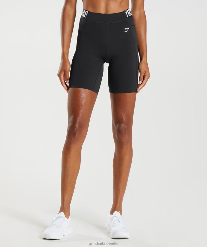 kolesarske hlače blagovne znamke za trening ženskeGymshark Črna J00L290