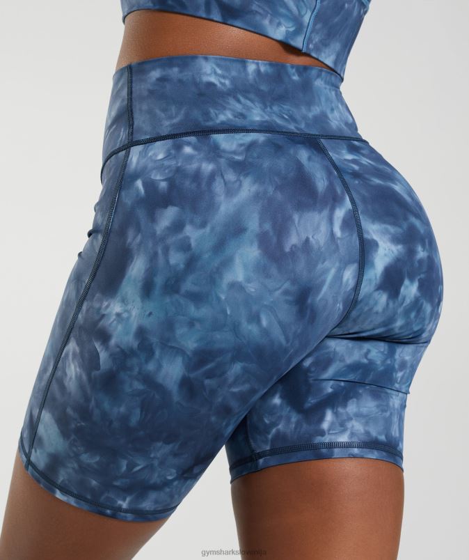 kolesarske hlače elevate ženskeGymshark lakeside modro barvilo v spreju J00L267