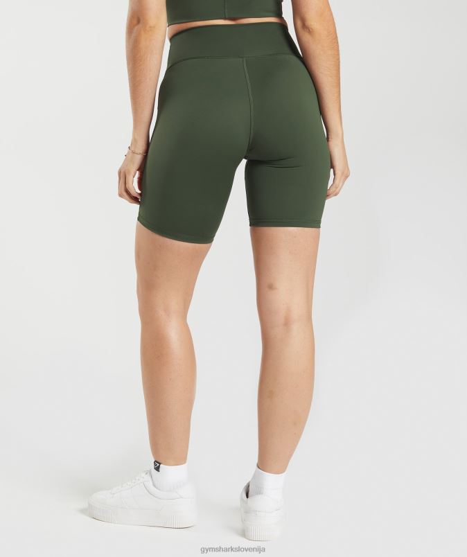 kolesarske hlače elevate ženskeGymshark mah olivno J00L272