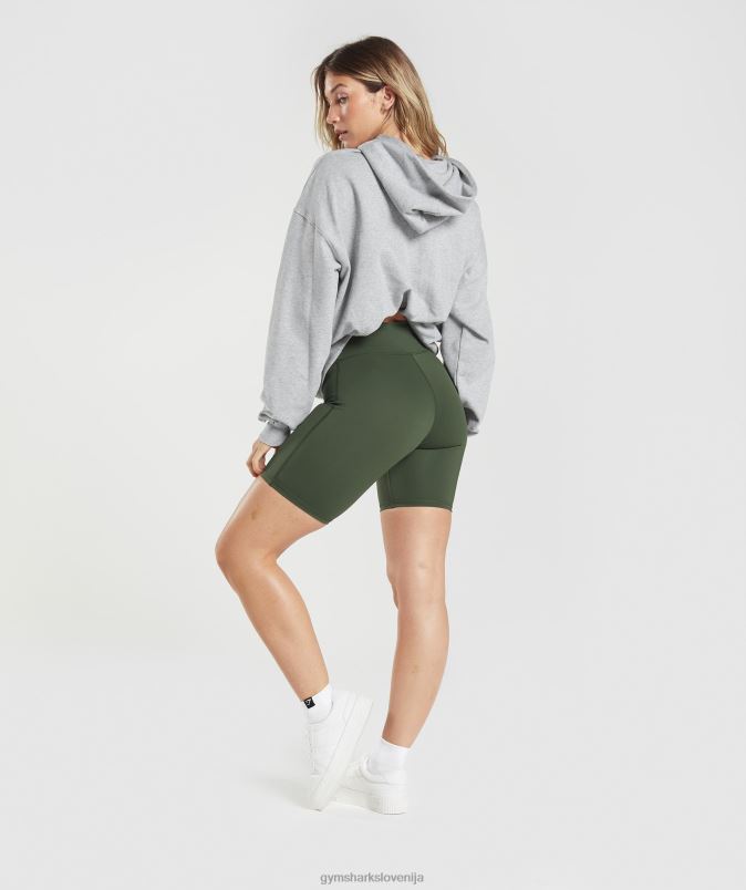 kolesarske hlače elevate ženskeGymshark mah olivno J00L272