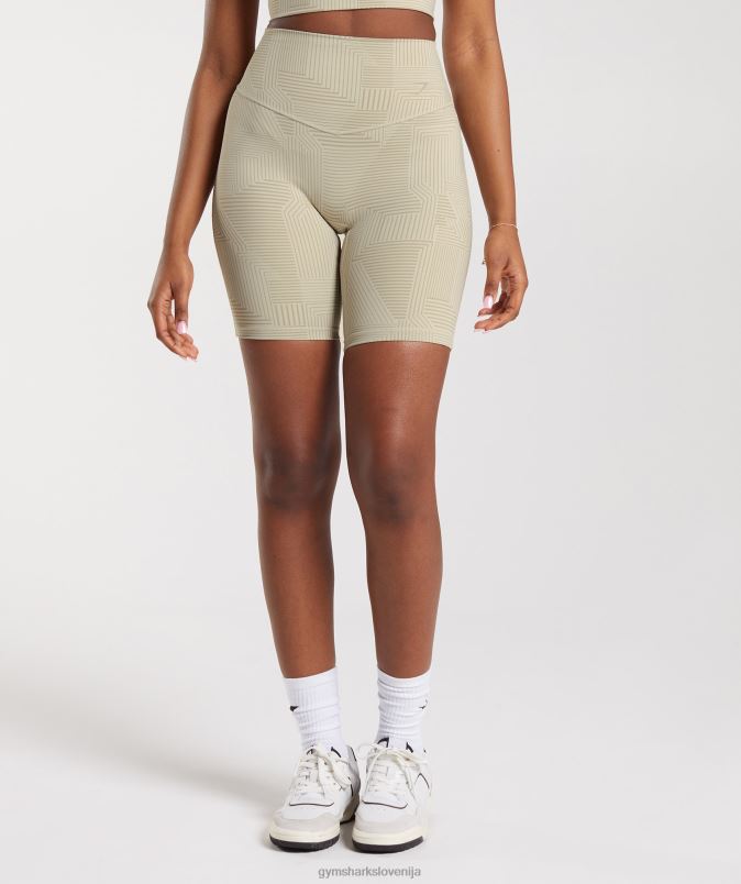 kolesarske hlače elevate ženskeGymshark peščeno rjava J00L260