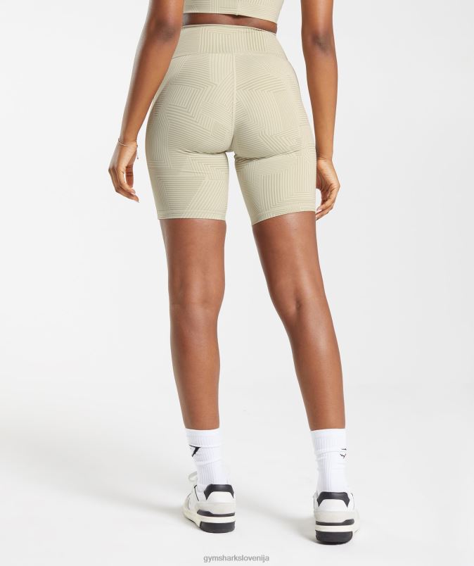 kolesarske hlače elevate ženskeGymshark peščeno rjava J00L260