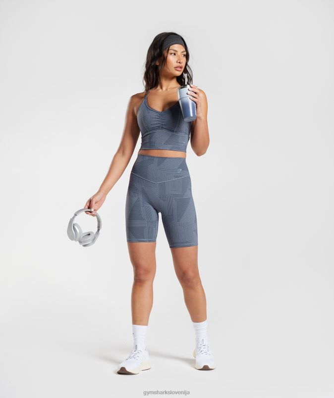 kolesarske hlače elevate ženskeGymshark večerna modra J00L253