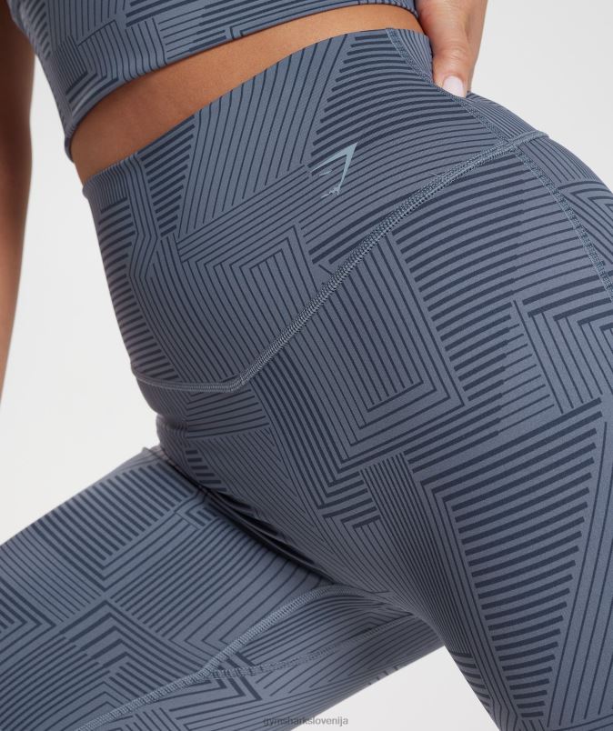 kolesarske hlače elevate ženskeGymshark večerna modra J00L253