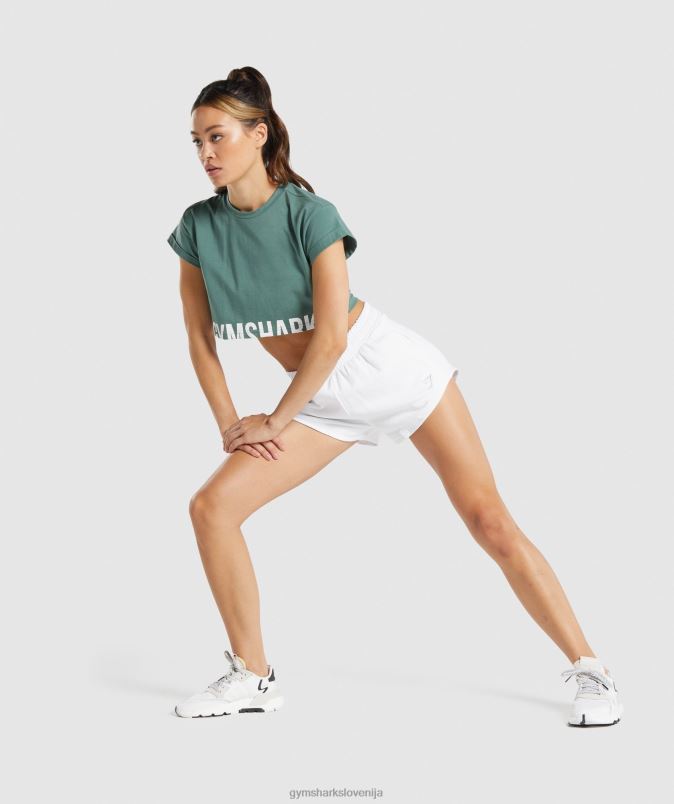 kratke hlače za trening ženskeGymshark bela J00L218
